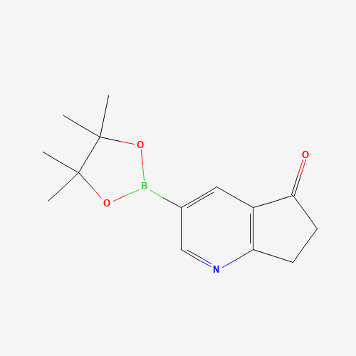 3-(4,4,5,5-Tetramethyl-1,3,2-dioxaborolan-2-yl)-6,7-dihydro-5H-cyclopenta[b]pyridin-5-one