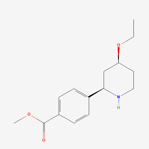Methyl 4-((2R,4S)-4-ethoxypiperidin-2-yl)benzoate