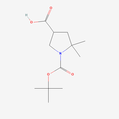 1-(tert-Butoxycarbonyl)-5,5-dimethylpyrrolidine-3-carboxylic acid
