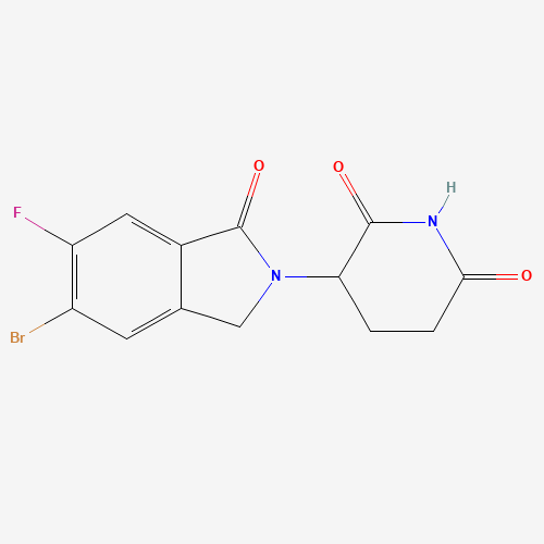 3-(5-Bromo-6-fluoro-1-oxoisoindolin-2-yl)piperidine-2,6-dione
