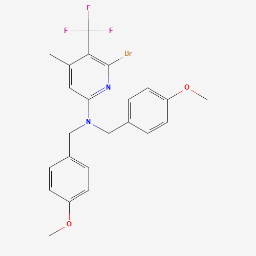 6-Bromo-N,N-bis(4-methoxybenzyl)-4-methyl-5-(trifluoromethyl)pyridin-2-amine