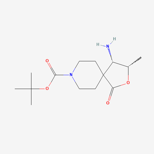 tert-Butyl (3S,4S)-4-amino-3-methyl-1-oxo-2-oxa-8-azaspiro[4.5]decane-8-carboxylate