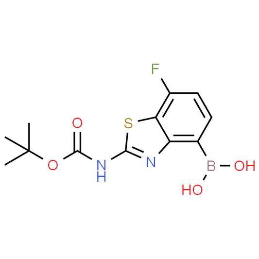 (2-((tert-Butoxycarbonyl)amino)-7-fluorobenzo[d]thiazol-4-yl)boronic acid