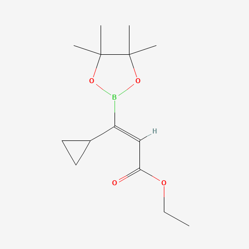 Ethyl (Z)-3-cyclopropyl-3-(4,4,5,5-tetramethyl-1,3,2-dioxaborolan-2-yl)acrylate
