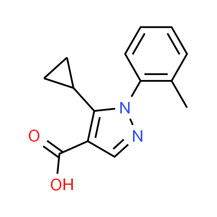 5-Cyclopropyl-1-(2-methylphenyl)-1H-pyrazole-4-carboxylic acid