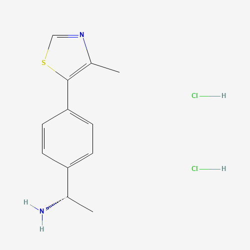 (S)-1-(4-(4-Methylthiazol-5-yl)phenyl)ethan-1-amine dihydrochloride