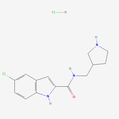 5-Chloro-N-(pyrrolidin-3-ylmethyl)-1H-indole-2-carboxamide hydrochloride
