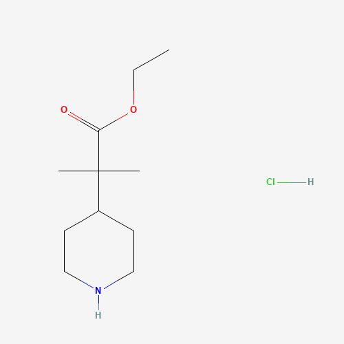 Ethyl 2-methyl-2-(piperidin-4-yl)propanoate hydrochloride