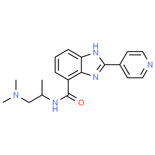 N-(1-(Dimethylamino)propan-2-yl)-2-(pyridin-4-yl)-1H-benzo[d]imidazole-7-carboxamide