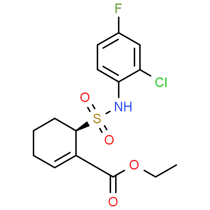 (R)-Ethyl 6-(N-(2-chloro-4-fluorophenyl)sulfamoyl)cyclohex-1-enecarboxylate