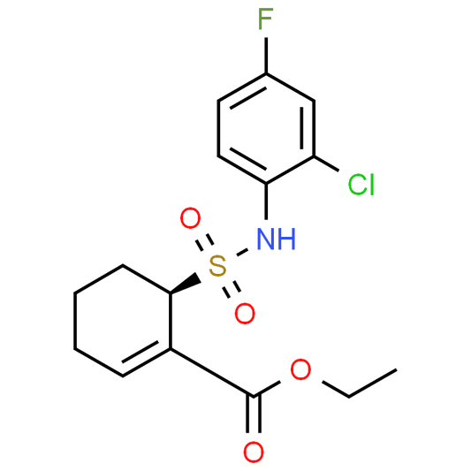 (R)-Ethyl 6-(N-(2-chloro-4-fluorophenyl)sulfamoyl)cyclohex-1-enecarboxylate