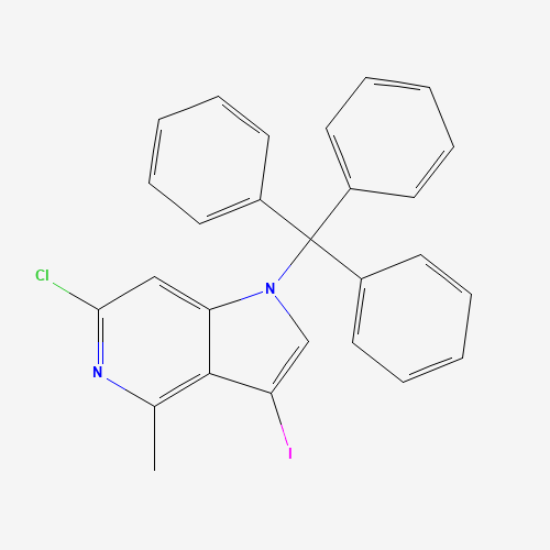 6-Chloro-3-iodo-4-methyl-1-trityl-1H-pyrrolo[3,2-c]pyridine