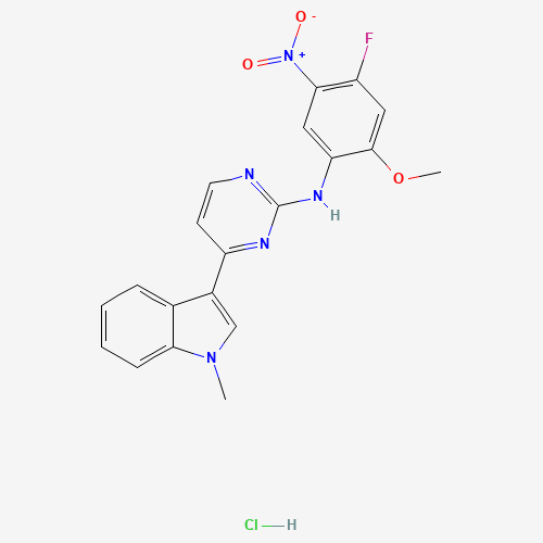 N-(4-Fluoro-2-methoxy-5-nitrophenyl)-4-(1-methyl-1H-indol-3-yl)pyrimidin-2-amine hydrochloride