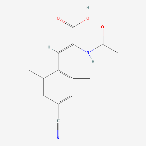2-Acetamido-3-(4-cyano-2,6-dimethylphenyl)acrylic acid