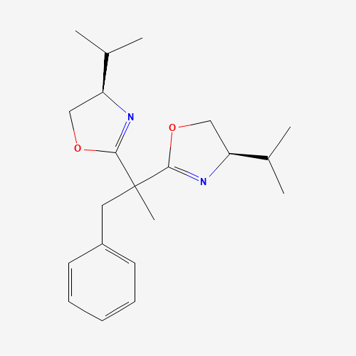 (4R,4'R)-2,2'-(1-Phenylpropane-2,2-diyl)bis(4-isopropyl-4,5-dihydrooxazole)