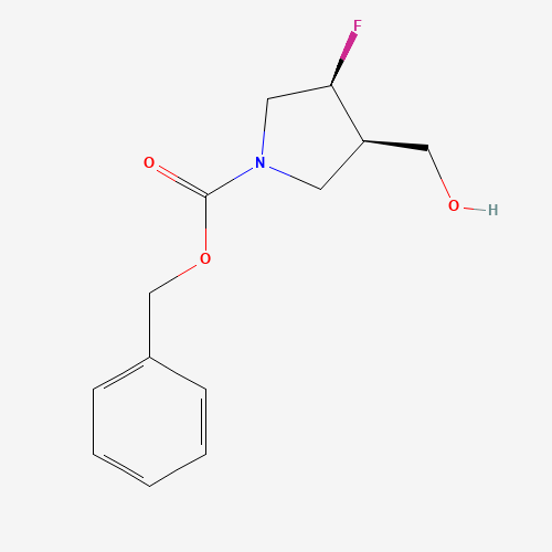 rel-Benzyl (3R,4S)-3-fluoro-4-(hydroxymethyl)pyrrolidine-1-carboxylate