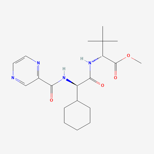 Methyl (R)-2-((R)-2-cyclohexyl-2-(pyrazine-2-carboxamido)acetamido)-3,3-dimethylbutanoate