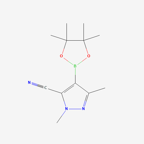 1,3-Dimethyl-4-(4,4,5,5-tetramethyl-1,3,2-dioxaborolan-2-yl)-1H-pyrazole-5-carbonitrile