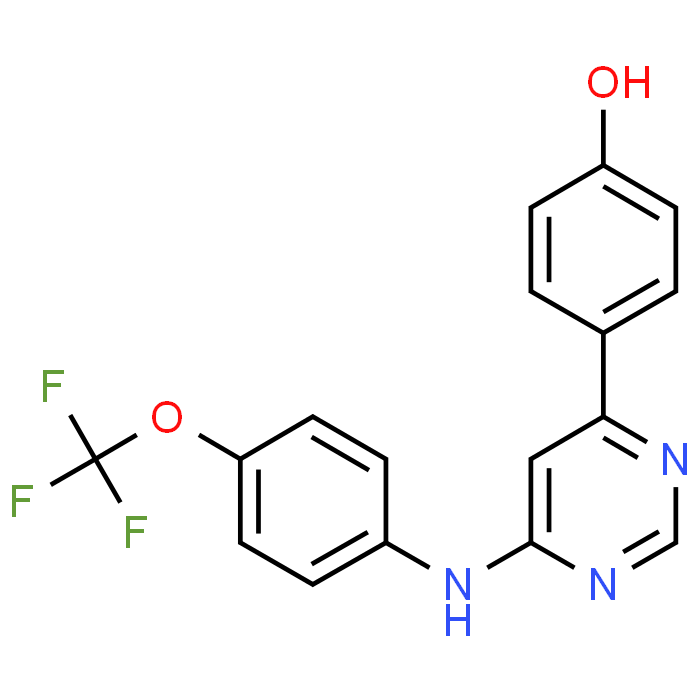 4-(6-((4-(Trifluoromethoxy)phenyl)amino)pyrimidin-4-yl)phenol