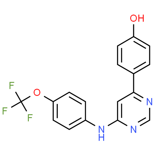 4-(6-((4-(Trifluoromethoxy)phenyl)amino)pyrimidin-4-yl)phenol