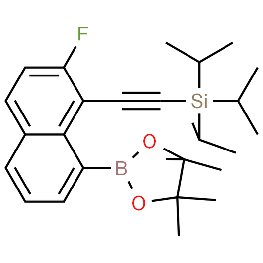 ((2-Fluoro-8-(4,4,5,5-tetramethyl-1,3,2-dioxaborolan-2-yl)naphthalen-1-yl)ethynyl)triisopropylsilane