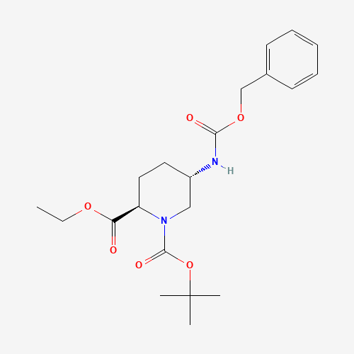 1-(tert-Butyl) 2-ethyl (2R,5S)-5-(((benzyloxy)carbonyl)amino)piperidine-1,2-dicarboxylate
