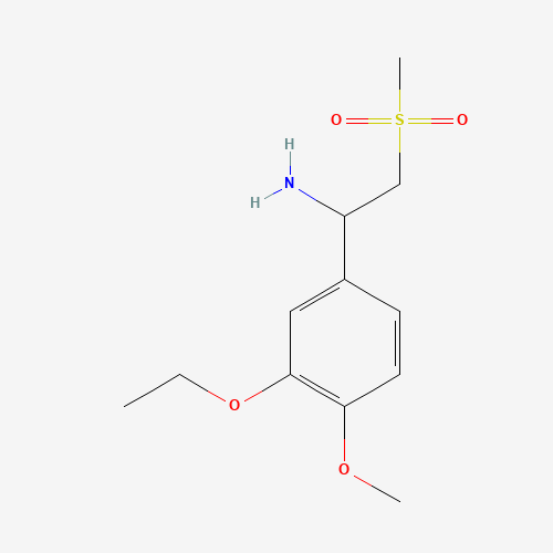 1-(3-Ethoxy-4-methoxyphenyl)-2-(methylsulfonyl)ethanamine