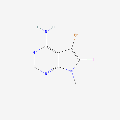 5-Bromo-6-iodo-7-methyl-7H-pyrrolo[2,3-d]pyrimidin-4-amine