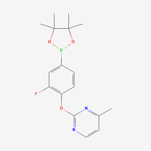 2-(2-Fluoro-4-(4,4,5,5-tetramethyl-1,3,2-dioxaborolan-2-yl)phenoxy)-4-methylpyrimidine