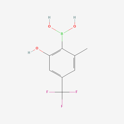 (2-Hydroxy-6-methyl-4-(trifluoromethyl)phenyl)boronic acid