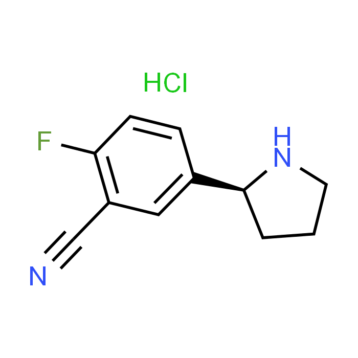 (S)-2-Fluoro-5-(pyrrolidin-2-yl)benzonitrile hydrochloride