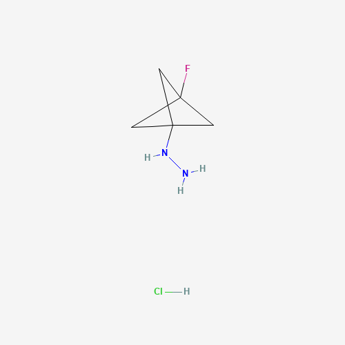 (3-Fluorobicyclo[1.1.1]pentan-1-yl)hydrazine hydrochloride