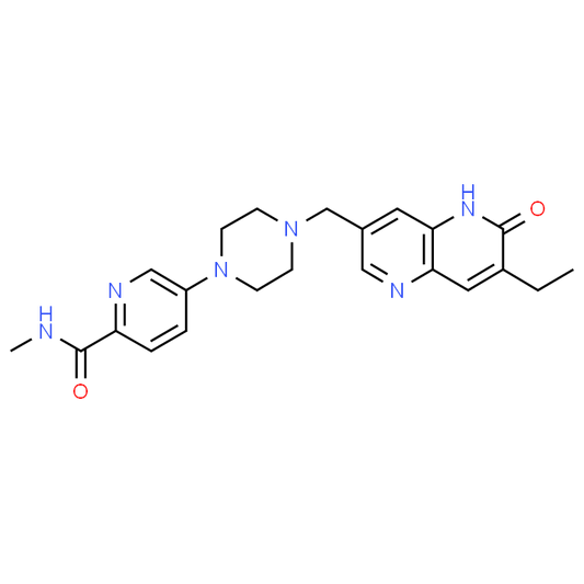 5-(4-((7-Ethyl-6-oxo-5,6-dihydro-1,5-naphthyridin-3-yl)methyl)piperazin-1-yl)-N-methylpicolinamide