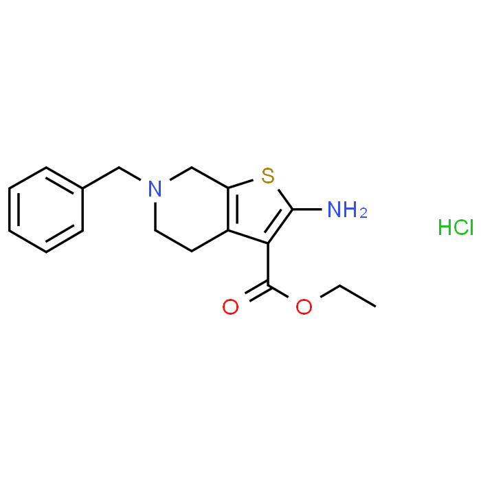 Ethyl 2-amino-6-benzyl-4,5,6,7-tetrahydrothieno[2,3-c]pyridine-3-carboxylate hydrochloride