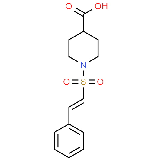 (E)-1-(Styrylsulfonyl)piperidine-4-carboxylic acid
