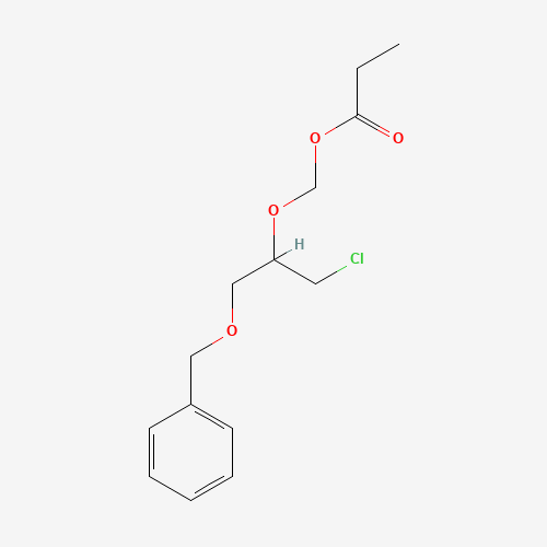 ((1-(Benzyloxy)-3-chloropropan-2-yl)oxy)methyl propionate