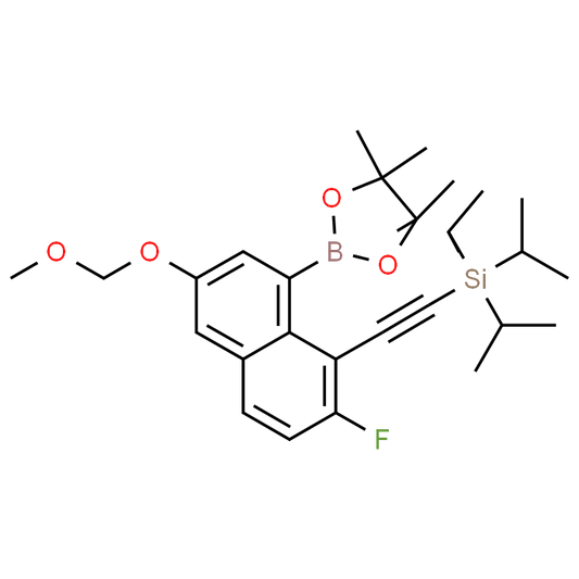 ((2-Fluoro-6-(methoxymethoxy)-8-(4,4,5,5-tetramethyl-1,3,2-dioxaborolan-2-yl)naphthalen-1-yl)ethynyl)triisopropylsilane