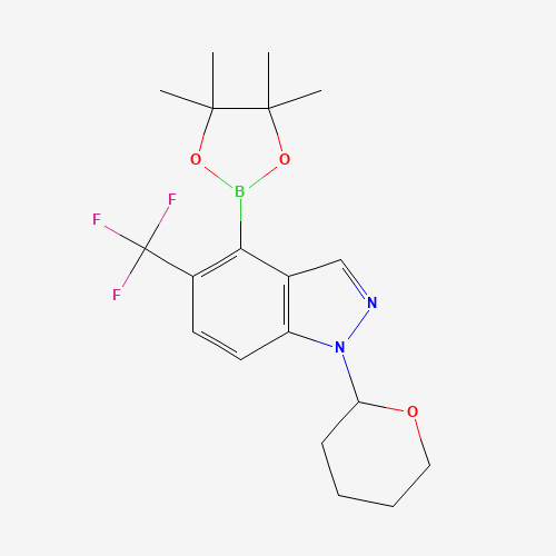 1-(Tetrahydro-2H-pyran-2-yl)-4-(4,4,5,5-tetramethyl-1,3,2-dioxaborolan-2-yl)-5-(trifluoromethyl)-1H-indazole