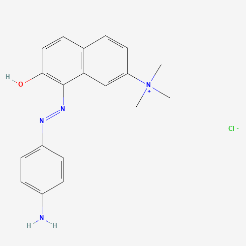 8-((4-Aminophenyl)diazenyl)-7-hydroxy-N,N,N-trimethylnaphthalen-2-aminium chloride