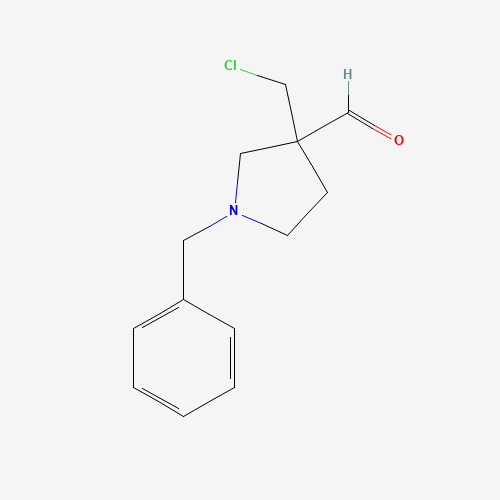1-Benzyl-3-(chloromethyl)pyrrolidine-3-carbaldehyde