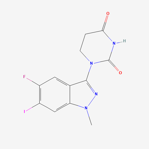 1-(5-Fluoro-6-iodo-1-methyl-1H-indazol-3-yl)dihydropyrimidine-2,4(1H,3H)-dione