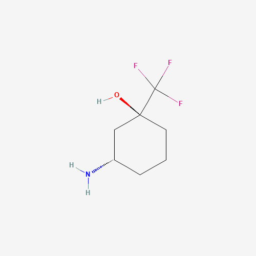 (1S,3S)-3-Amino-1-(trifluoromethyl)cyclohexan-1-ol