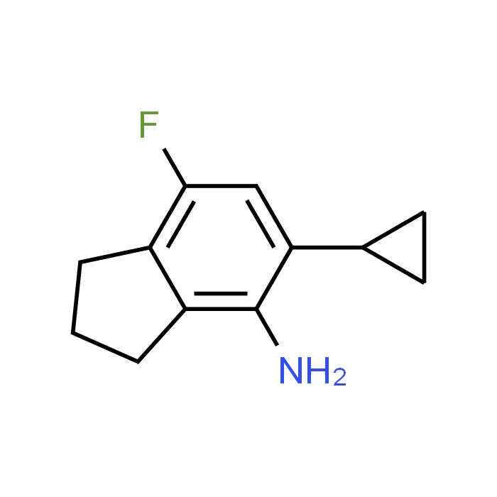 5-Cyclopropyl-7-fluoro-2,3-dihydro-1H-inden-4-amine