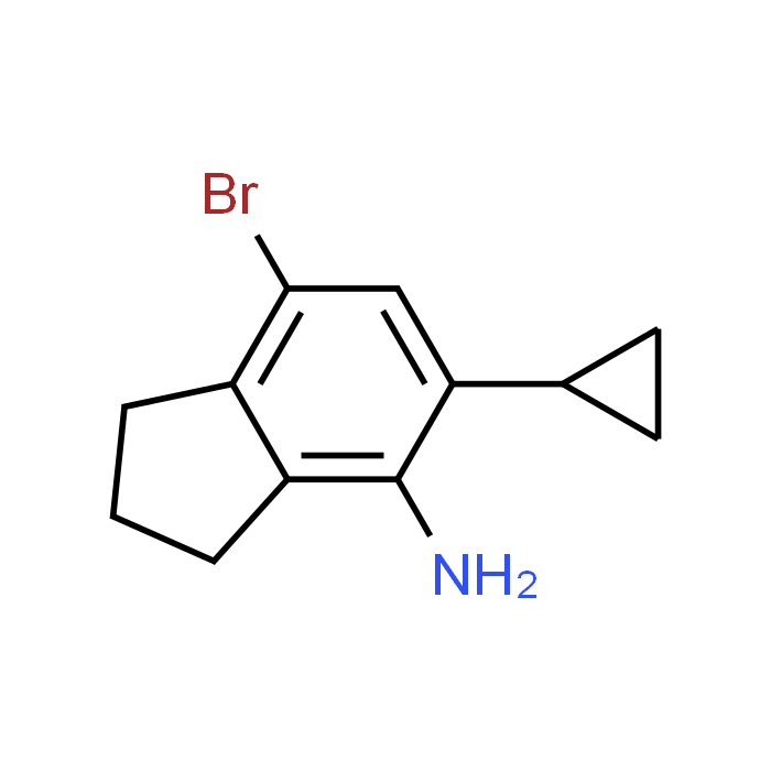 7-Bromo-5-cyclopropyl-2,3-dihydro-1H-inden-4-amine