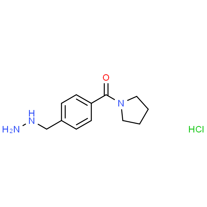 (4-(Hydrazinylmethyl)phenyl)(pyrrolidin-1-yl)methanone hydrochloride