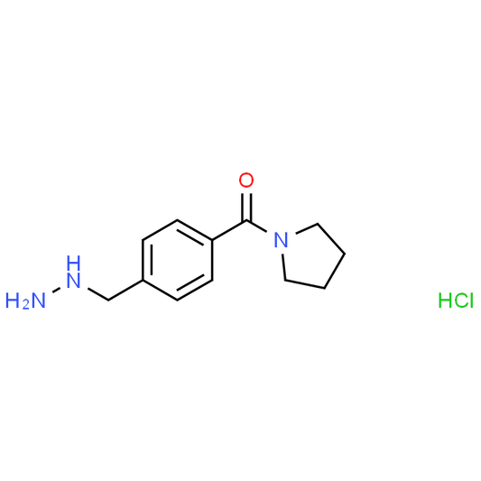 (4-(Hydrazinylmethyl)phenyl)(pyrrolidin-1-yl)methanone hydrochloride