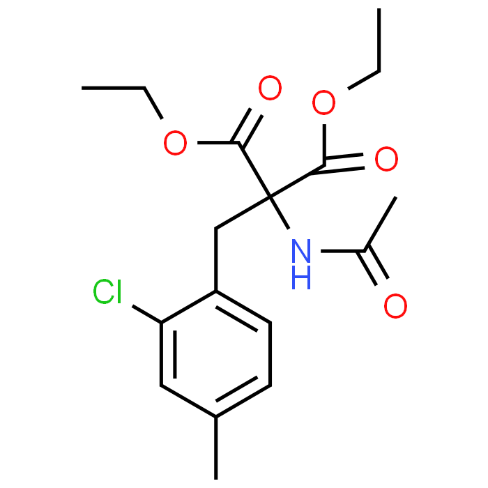 Diethyl 2-acetamido-2-(2-chloro-4-methylbenzyl)malonate