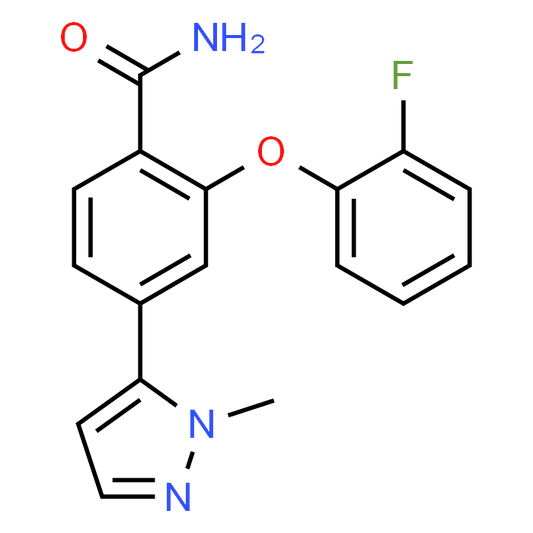 2-(2-Fluorophenoxy)-4-(1-methyl-1H-pyrazol-5-yl)benzamide