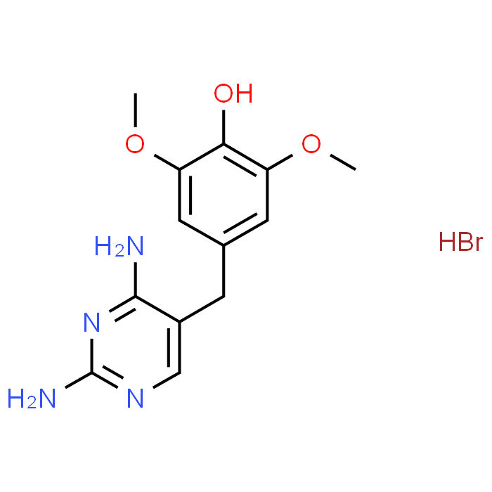 4-((2,4-Diaminopyrimidin-5-yl)methyl)-2,6-dimethoxyphenol hydrobromide