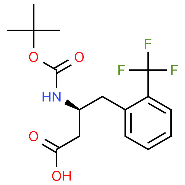 (S)-3-((tert-Butoxycarbonyl)amino)-4-(2-(trifluoromethyl)phenyl)butanoic acid